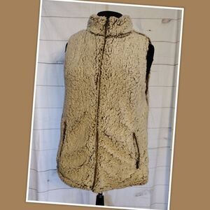 Love Tree Faux Fur (Sherpa) Vest  Sleeveless Jacket  Women’s  L  supper soft